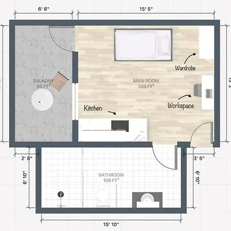 Central Cozy Flat Fully Furnished 331-3